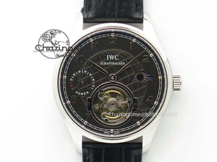 MIROTIME 0521 Affordable Portuguese Real PR Real Annual Calendar IW5035 ZF 1:1 Best Edition White Dial Blue Markers on Blue Leather Strap A 7143